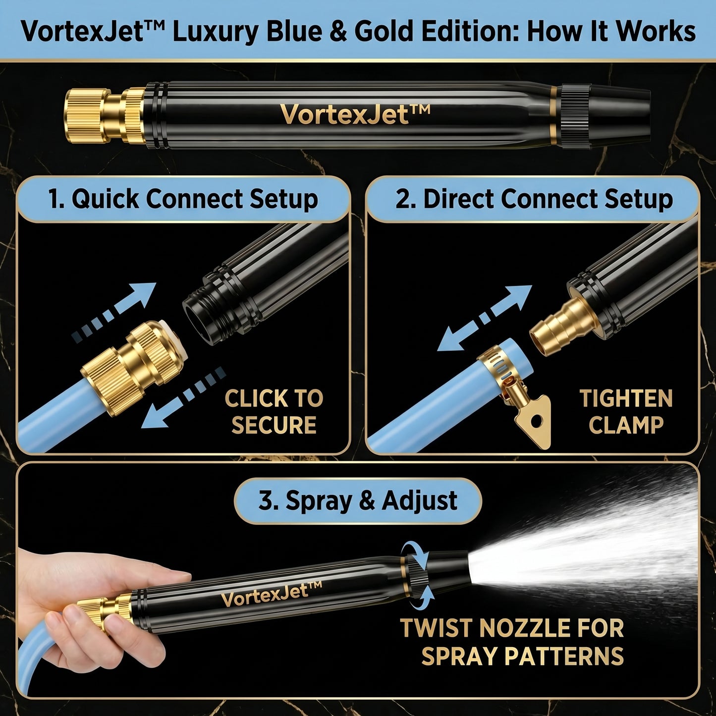 VortexJet™ Pro — High-Pressure Water Gun